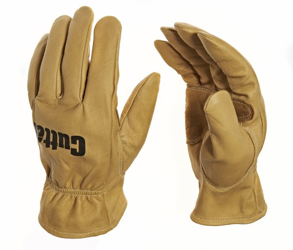 Cutter Ultimate Utility Gloves Cow Grain Leather Safety Work Wear Large